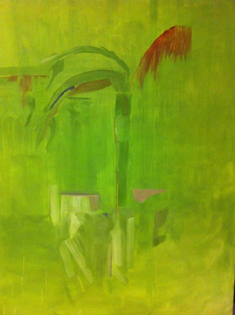 Nathalie Ho-Kang-You DPP Disruptive Patern Palm [oil paint 2m x 1.50m]